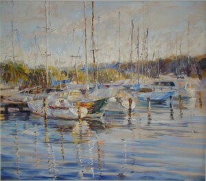 Морской пейзаж. Холст, масло