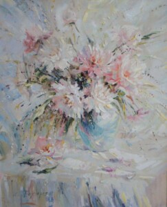 Букет пионов. Холст, масло