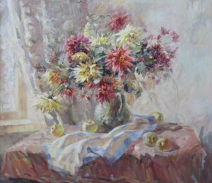 Яблочный Спас, холст, картина маслом