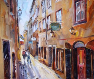 Гамластан. Стокгольм. Холст, масло, 2013 год