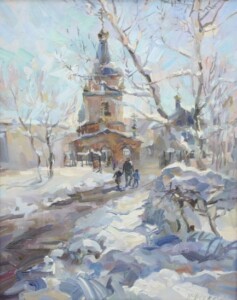 Дорога к храму. Этюд, 2017 год