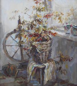Натюрморт с прялкой. Холст, масло, 2014 год